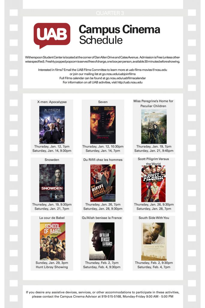 Uab Spring 2022 Calendar Weekend Films Sponsored By Uab | Student Government