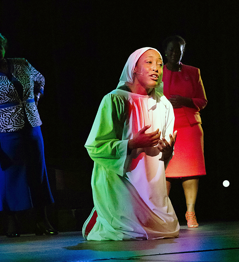 Lynnette Barber as Mother Shaw, Chelsey Moore as Yolanda, LaToya Smith as Jeanette