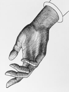Outstretched hand